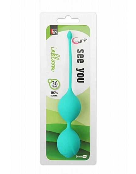 Вагинални топчета - SEE YOU IN BLOOM DUO BALLS 36MM GREEN