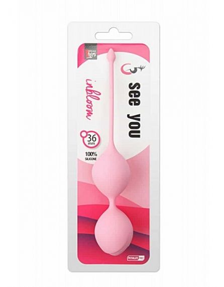 Вагинални топчета - SEE YOU IN BLOOM DUO BALLS 36MM PINK