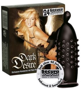 Презервативи на точки - Secura Dark Desire 24pcs.