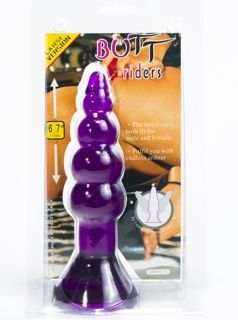 Анален разширител - Anal Plug Stimulate Suck 6,7", 17 cm Purple