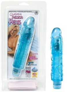 Вибратор от гел - Grasping Passion Penis 7 Blue