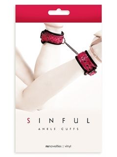 Белезници - SINFUL ANKLE CUFFS PINK