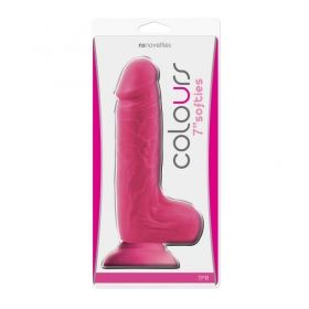 Дилдо - Colours Softies 7 inch Dildo Pink 17,5 (см)
